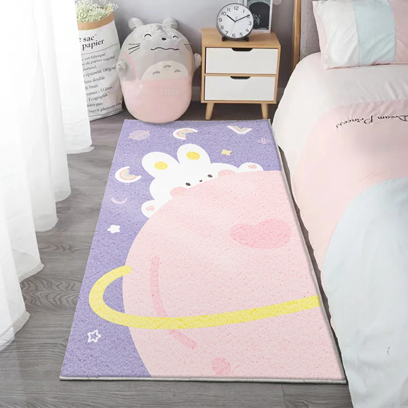 Cute Children's Room Decoration Rugs Girl Bedroom Bedside Carpet Large Area Study Rug Bathroom Non-slip Carpets Coffee Table Mat