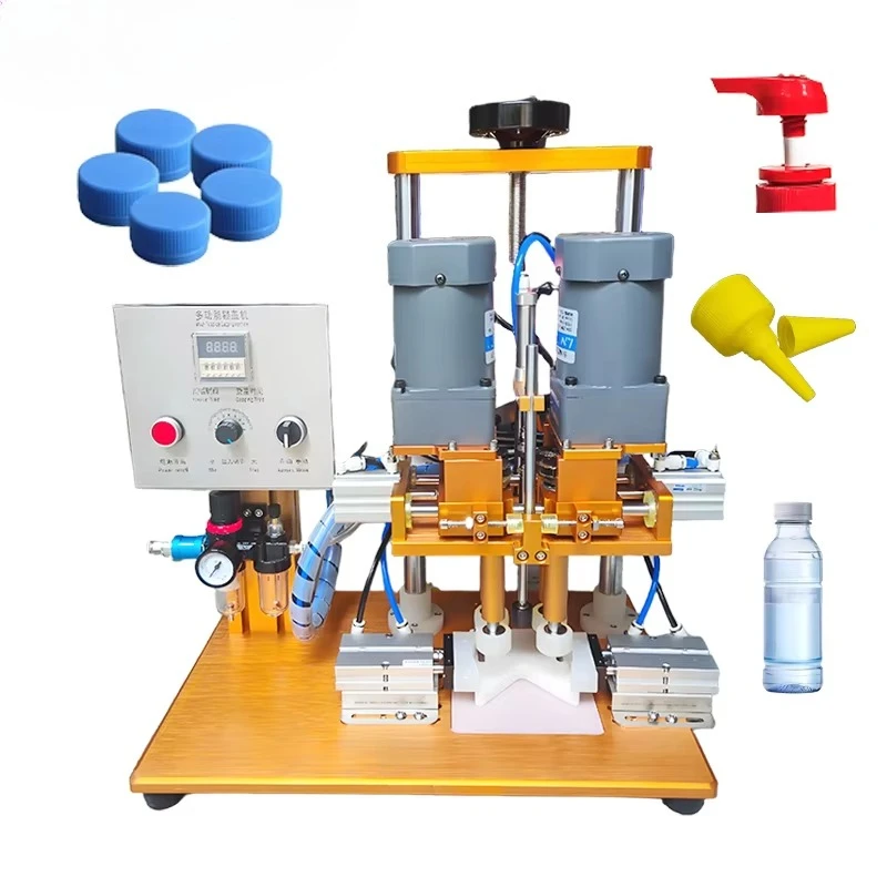 

Semi-Automatic Electric Packing Machine For Plastic Glass Bottles Cans Jars-Screwing Capping Sealing For Food Paper