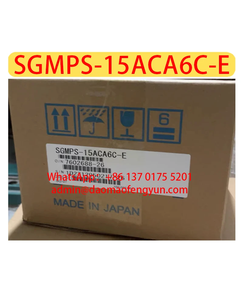 SGMPS-15ACA6C-E Brand New Servo Motor，SGMPS 15ACA6C E，Fast shipping