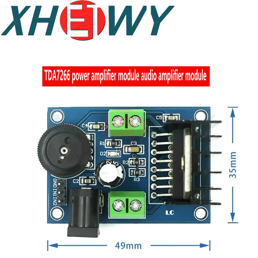 DC 3 to 18V TDA7266 Audio Power Amplifier Module 5-15W