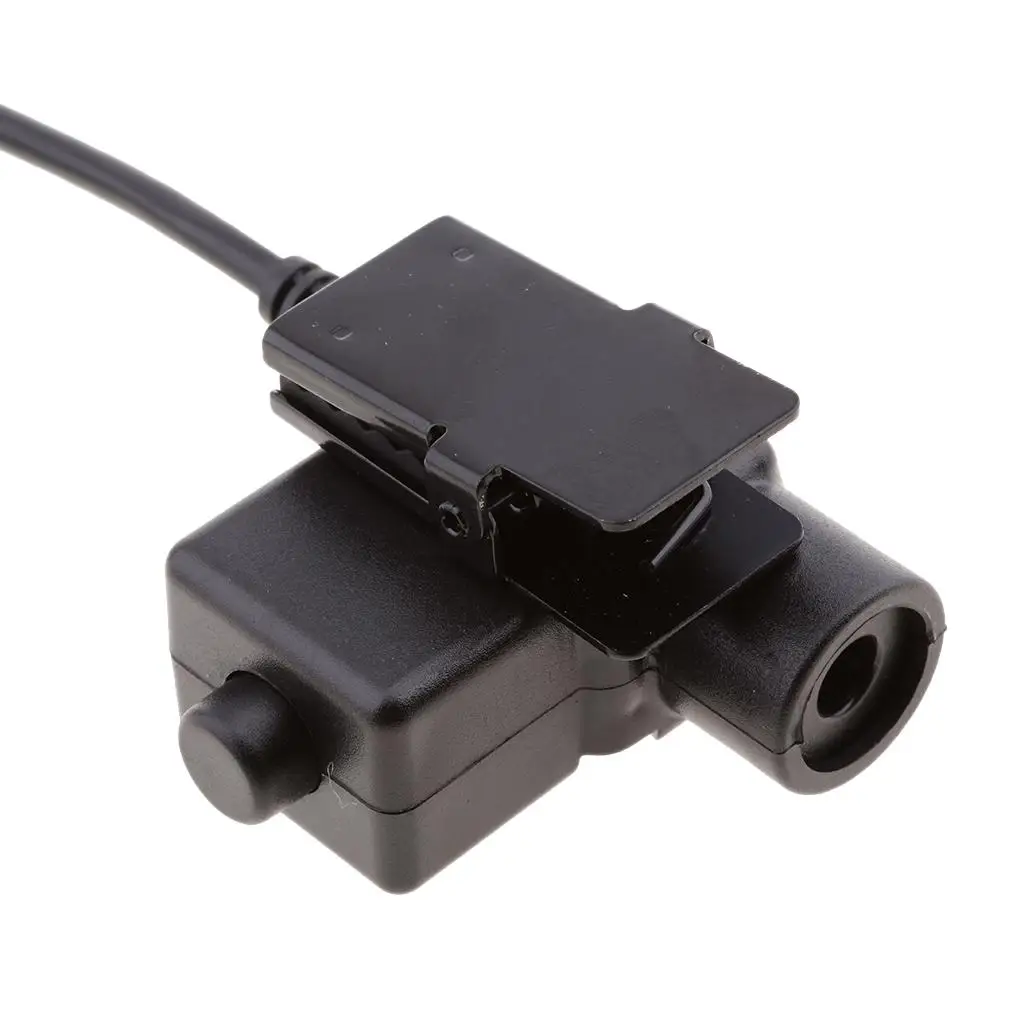 

Z U94 PTT Headset Adapter Black Plastic Accessory for Midland 2 PIN Radio Devices