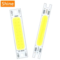 8 pz 5W 300mA COB LED Light Chip DC15V-17V 50*7mm 45*10mm per torcia lampade da parete luci auto luce LED tubo decorazione fai da te