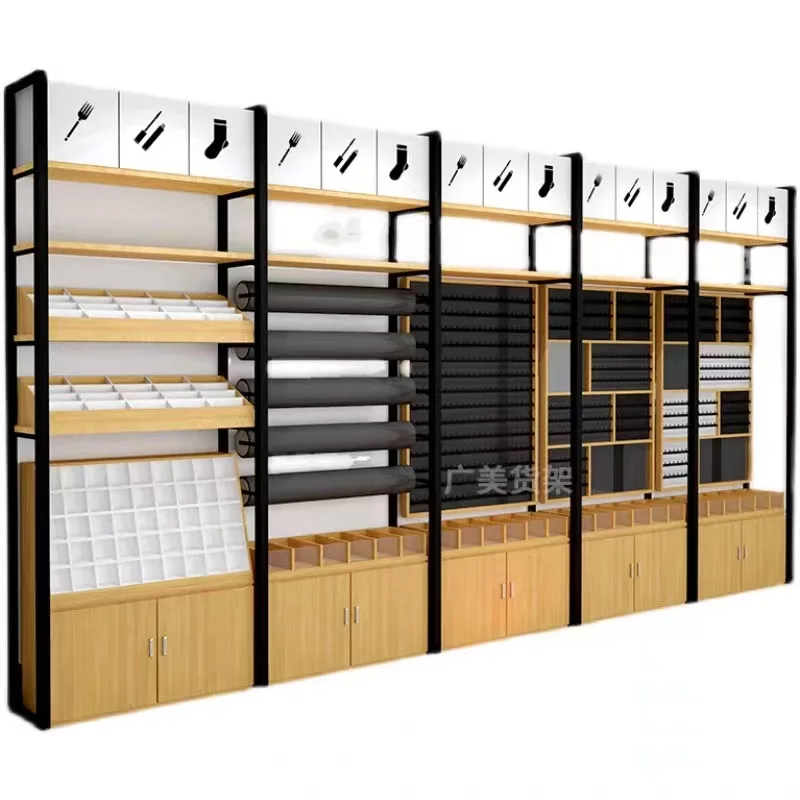 Exhibidor de Pared Mingchuang, Vitrina para Joyería, Exhibidor Premium para Mascotas, Exhibidor con Ganchos para Accesorios de Celulares