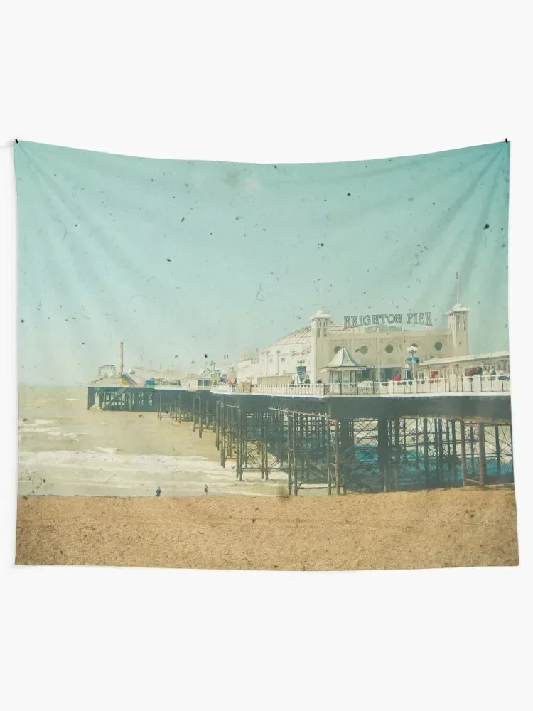 

Brighton Pier Tapestry Wallpaper Wall Coverings Aesthetic Room Decorations Cute Room Things Tapestry