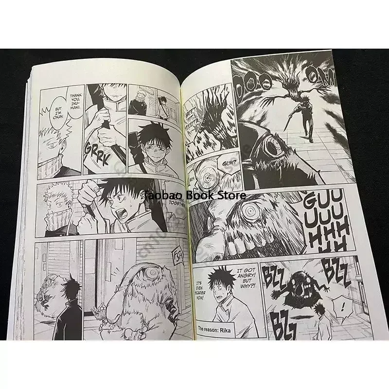 Manga Book 7 Volume Jujutsu Kaisen Japan Youth Teens Fantasy Science Mystery Suspense Manga Comic Book English