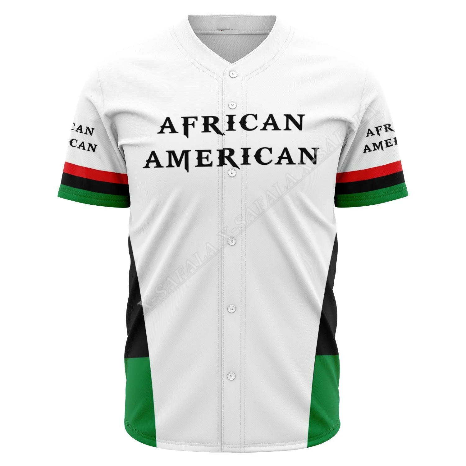 

African Ethiopia American COAT OF ARMS Country Pattern Christmas 3D Print Baseball Jersey Shirt Men Top Tee Oversize Streetwear