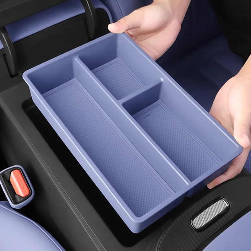 

Для XPENG Xiaopeng G7 2025 автомобильный подлокотник ящик для хранения из АБС-пластика центральная консоль силиконовый коврик ящик для хранения аксессуары для интерьера