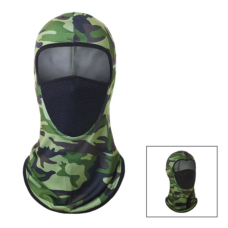 Breathable Mesh Camouflage Balaclava Full Face Mask Ski Cycling Hunting Head Cover Scarf Blaclava Cap