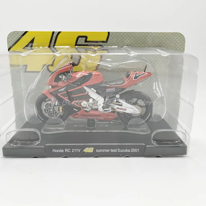 1:18 Diecast Motorcycle Model Toy RC 211V Summer Test 2001 Replica For Collection