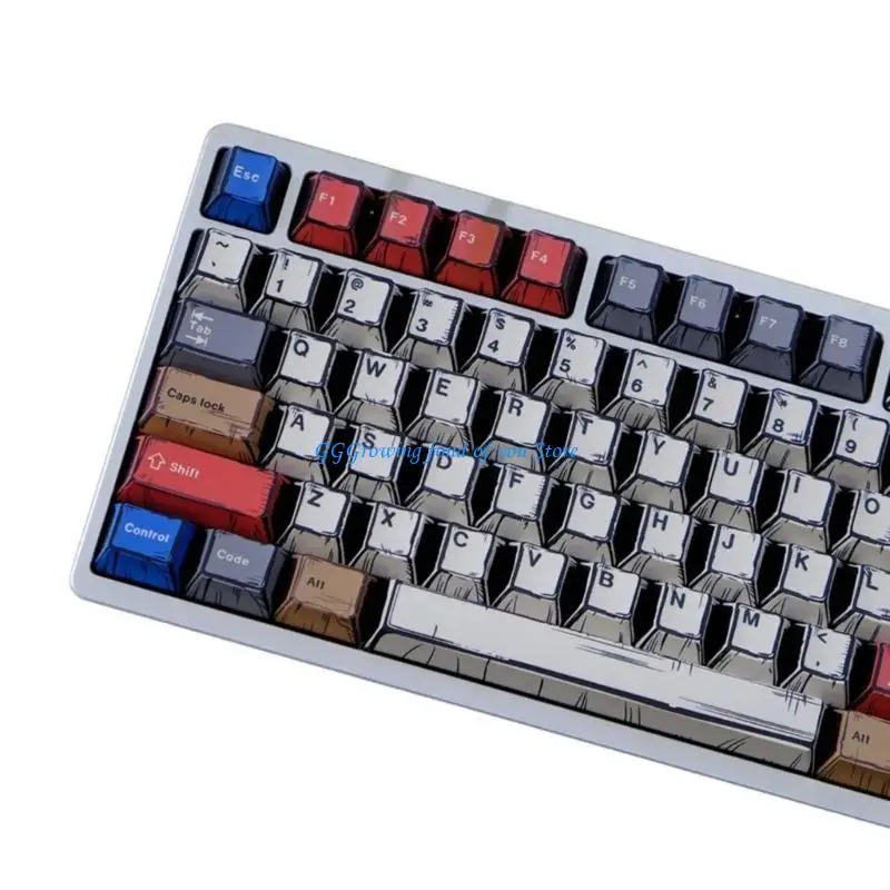 

H9EB Graffiti Keycaps 151 PBT Keycap Heat Sublimated for Mechancal Keypad