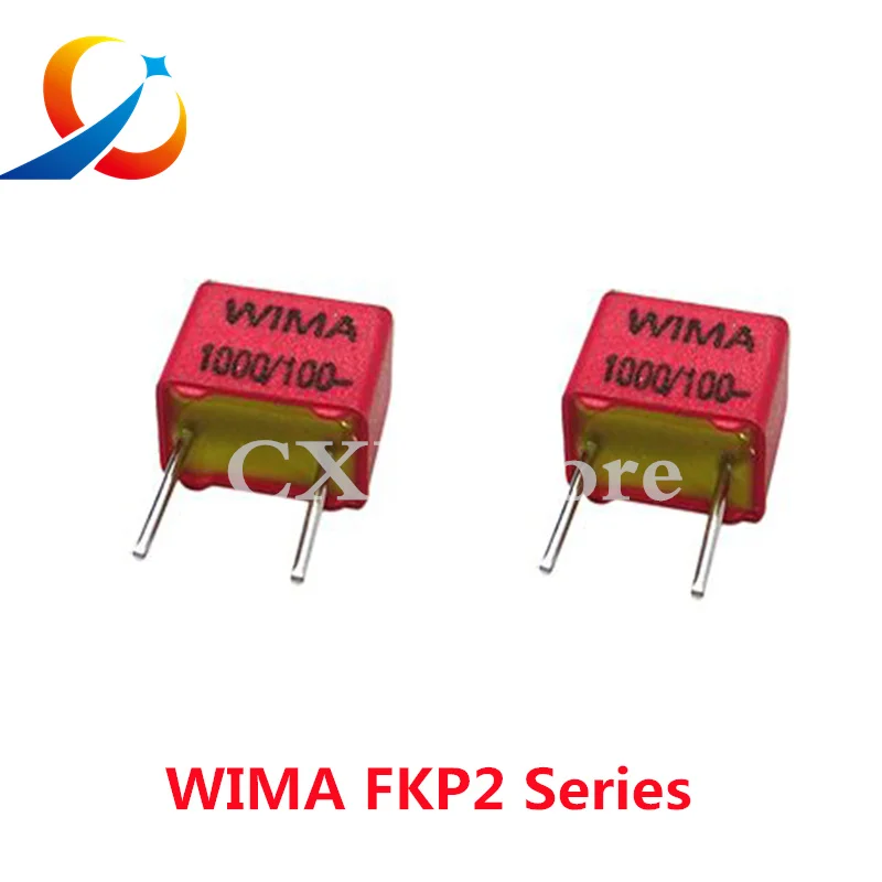 2PCS WIMA RED FKP2 5MM Film Capacitor Hi-Fi Audio 33PF 47PF 220PF 330PF 470PF 680PF 1000PF 2200PF 3300PF 63V 100V 630V 1000V P5