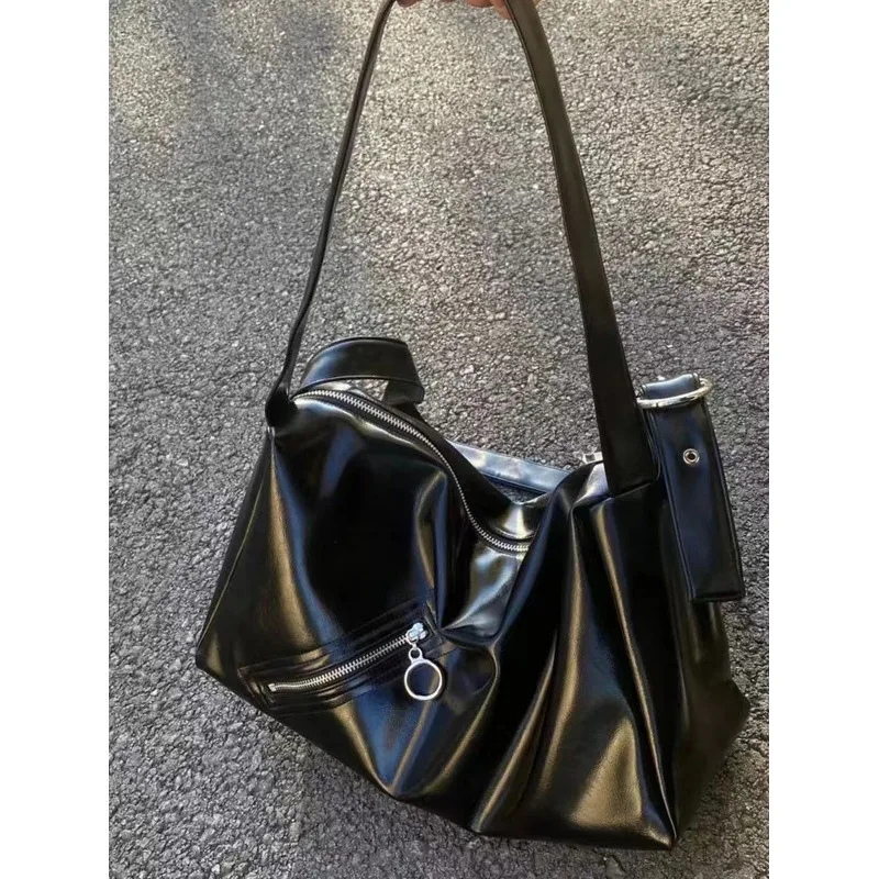 Zachte Schoudertas Lederen Y 2K Casual Dames Handtassen Voor Dames Van Hoge Kwaliteit Messenger Veelzijdige Luxe Crossbody