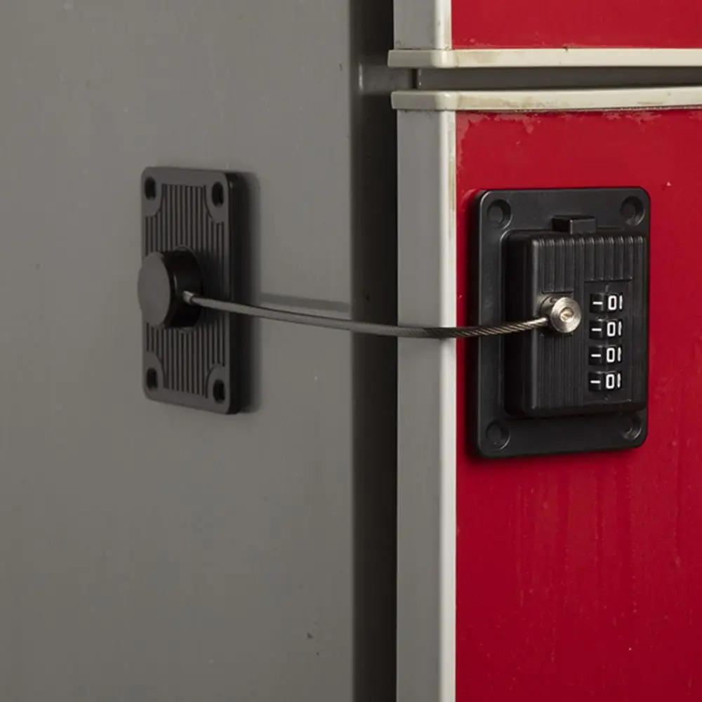 Multifunction Anti-pinch Hand Safety Lock Adjustable Protection Cabinet Lock No Drilling Refrigerator Door Coded Lock for Home
