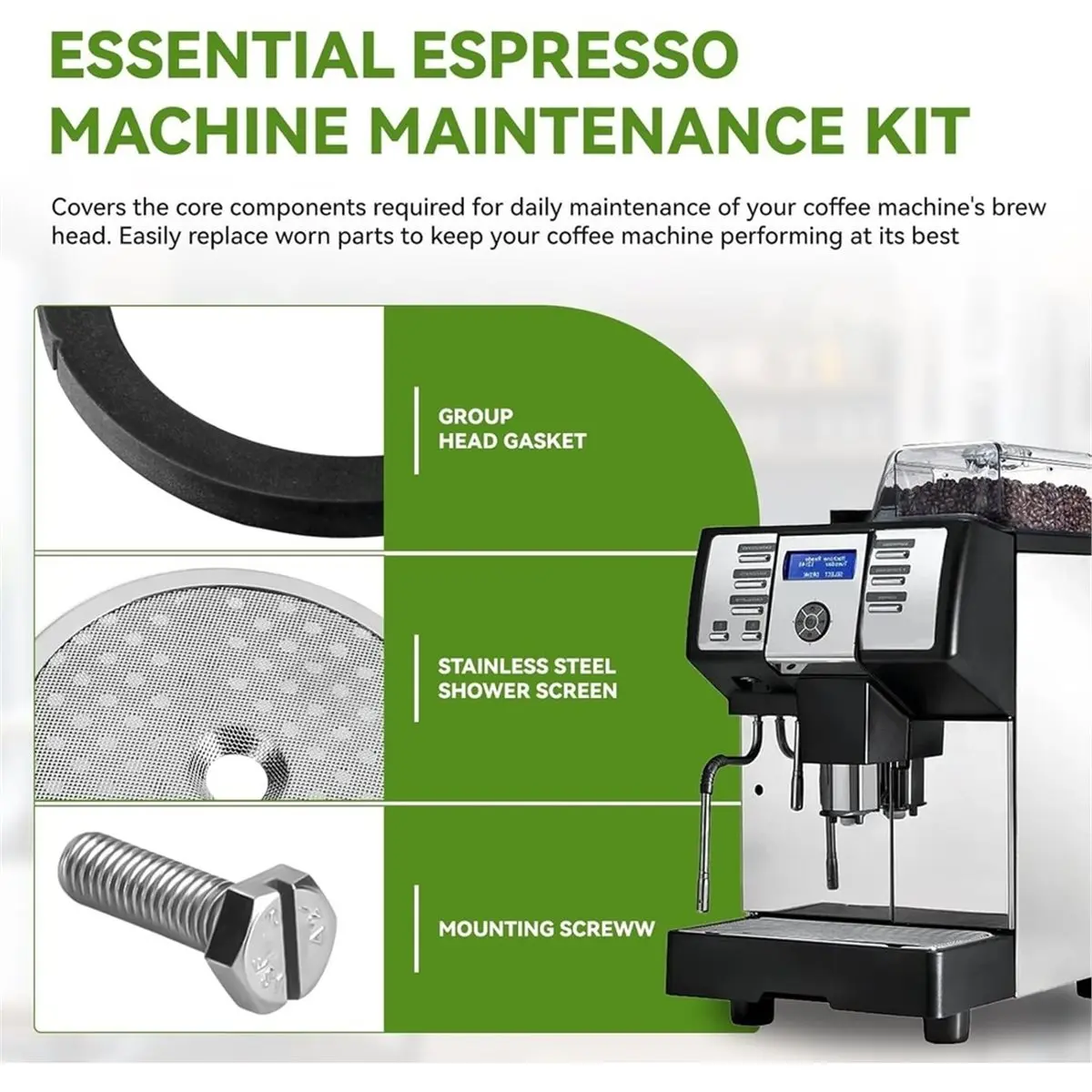 Espresso Machine Group Head Gasket Repair Kit, for II Musica Appia & Appia II