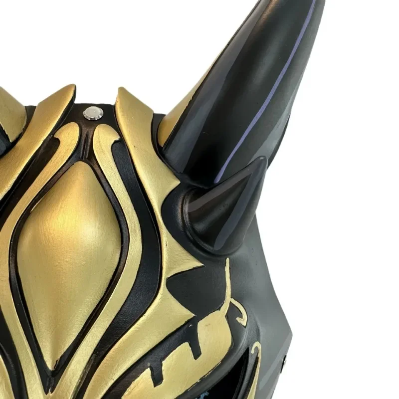 Juego Genshin Impact Xiao casco de resina máscara de Cosplay luz Led casco de PVC accesorio de fiesta de Halloween disfraz de Carnaval