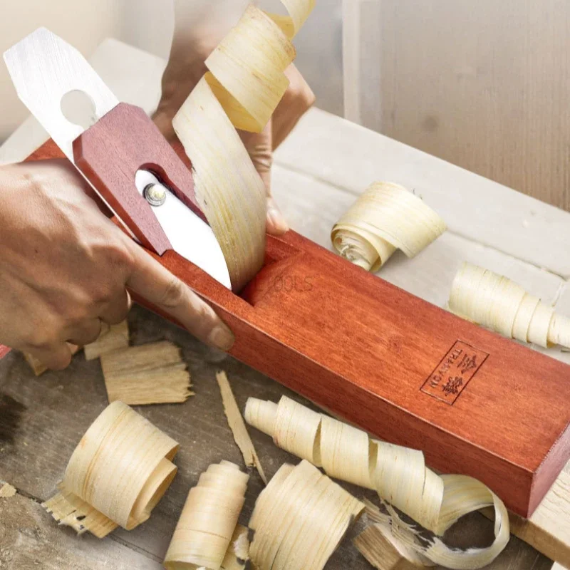 

‌Professional Hand Push Plane Mahogany Woodworking DIY‌ Tool for Trimming Durable Precision Portable Mahogany Planer Tools