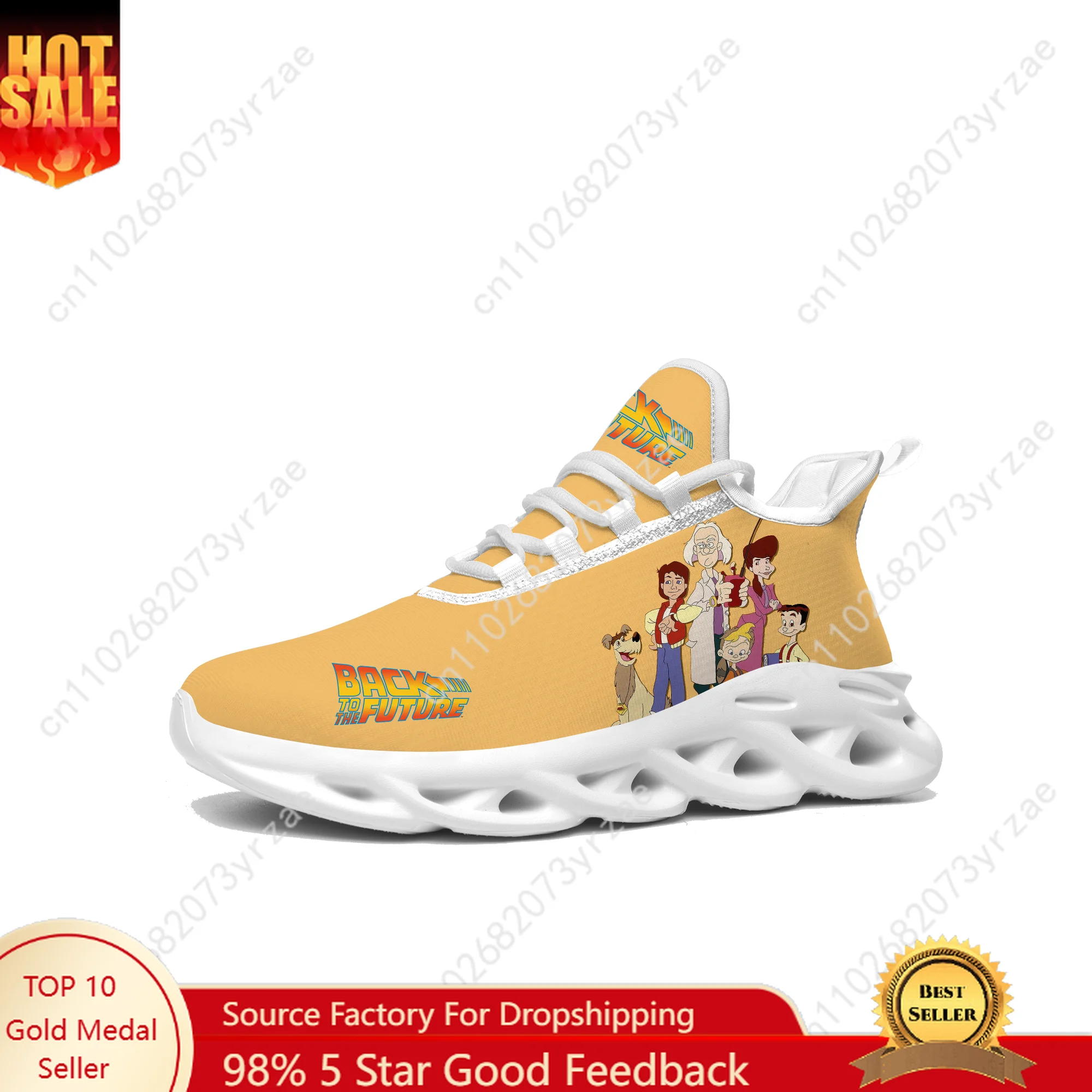 

Back to the Future Flat Sneaker Shoes Men Women Sports Shoe High Quality Personalized Fashion Comfortable Sneakers Custom Footwe
