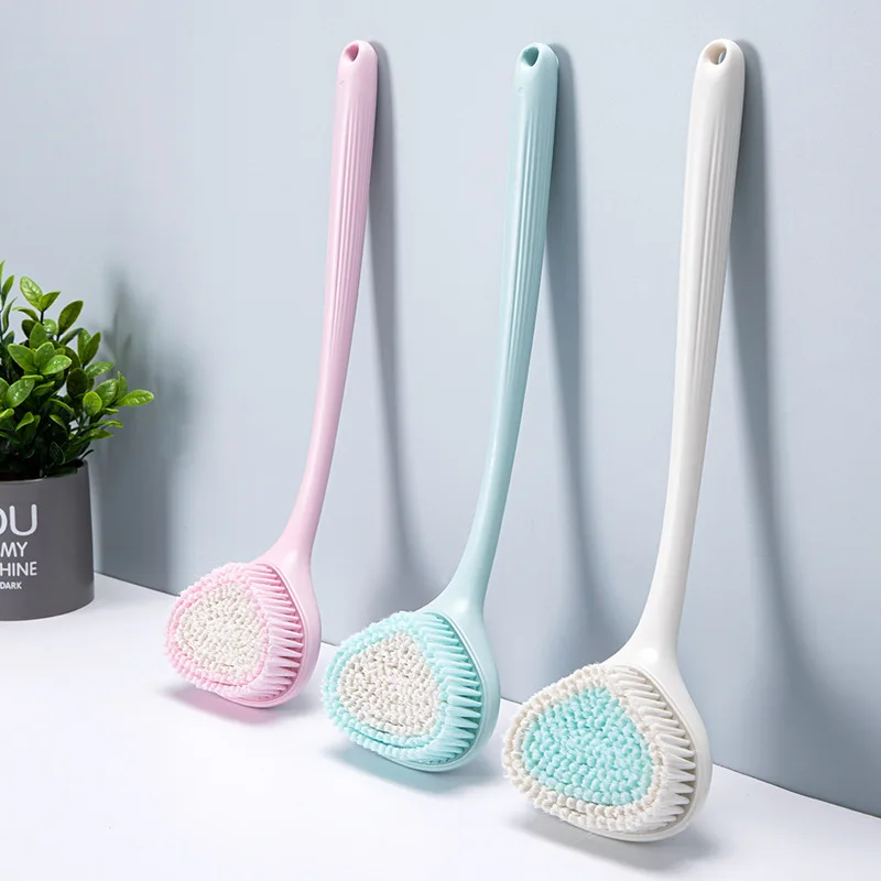 

Long Handle Back Rub Bath Brush Large Size Shower Body Scrubber Soft Bristles Adult Mud Remover Household Bathing Accessories