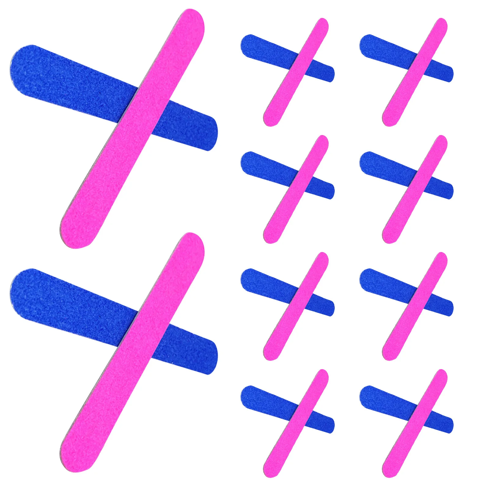 100 قطعة مقبض الخشب الصنفرة ملفات الأظافر 8 سنتيمتر مزدوجة الوجهين مسمار مانيكير الملفات لتلميع الأظافر الاصطناعية الطبيعية #1