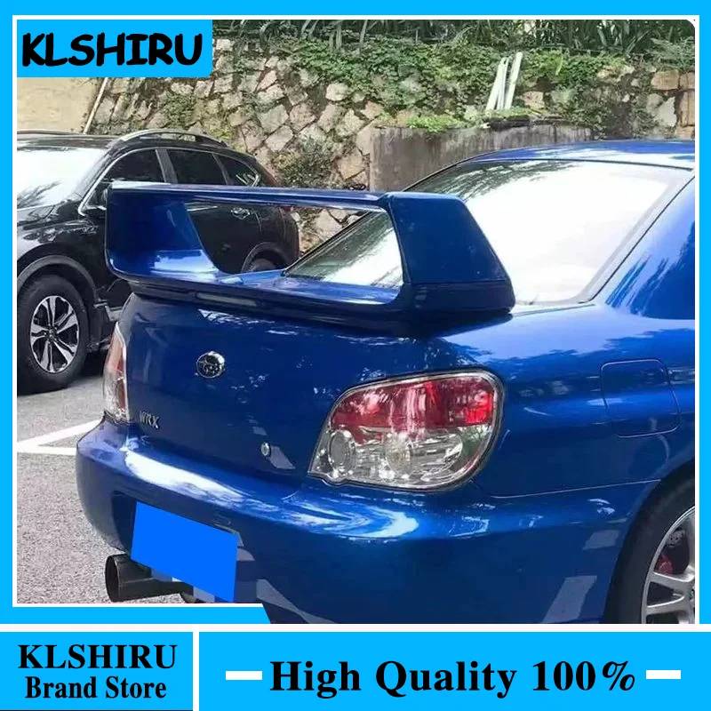 For Subaru Impreza WRX Sedan 6Th 7Th 8Th 9Th ST 2002-2007 Rear Trunk Lip Carbon Fiber Wing Spoiler Car Styling With LED Lamp