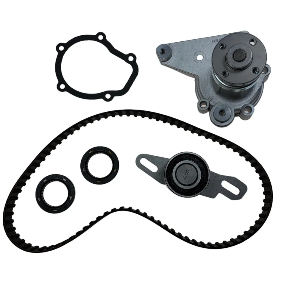 For Engine Overhaul F8A Timing Belt Kit 6-piece Complete Set OEM 17400-73820 Rubber Construction Long-lasting Durability
