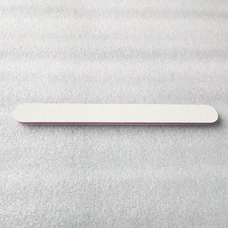 5/10 sztuk Nailfile profesjonalny bufor do paznokci biały 100/180 papier ścierny polerowanie pilniki szlifierskie okrągła główka prosty kąt limonka