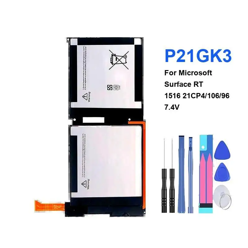 Battery For Microsoft Surface RT1516 21CP4 106 96 P21GK3 4120Mah Environmentally Friendly Laptop