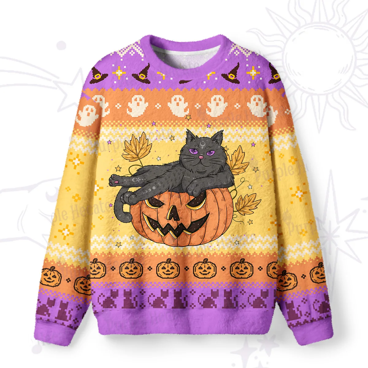 Y2K Women's Autumn and Winter Season Top, Home Casual Hoodie, Witch Print Loose Long Sleeved Hoodie S-XXXL Size