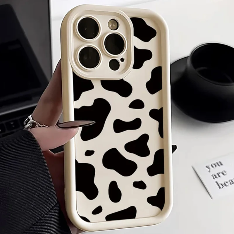 Black Leopard Print Graphic Phone Case For Xiaomi Redmi Note 13 12 11 Pro Plus 5G 12S 11S 10S 10 Redmi 12 12C 13C Silicone Cover