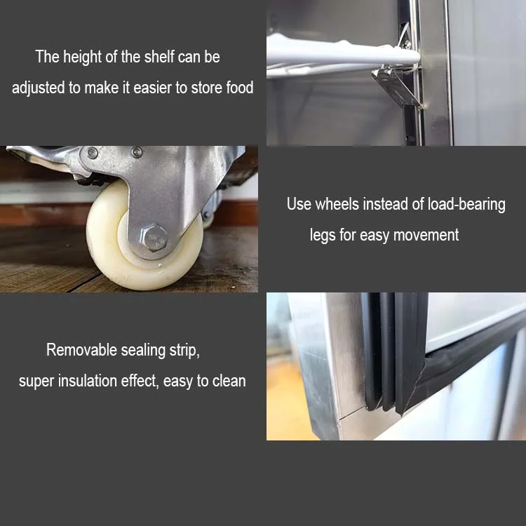 Per il raffreddamento ad aria Display Frigorifero refrigeratore verticale commerciale a 2 porte