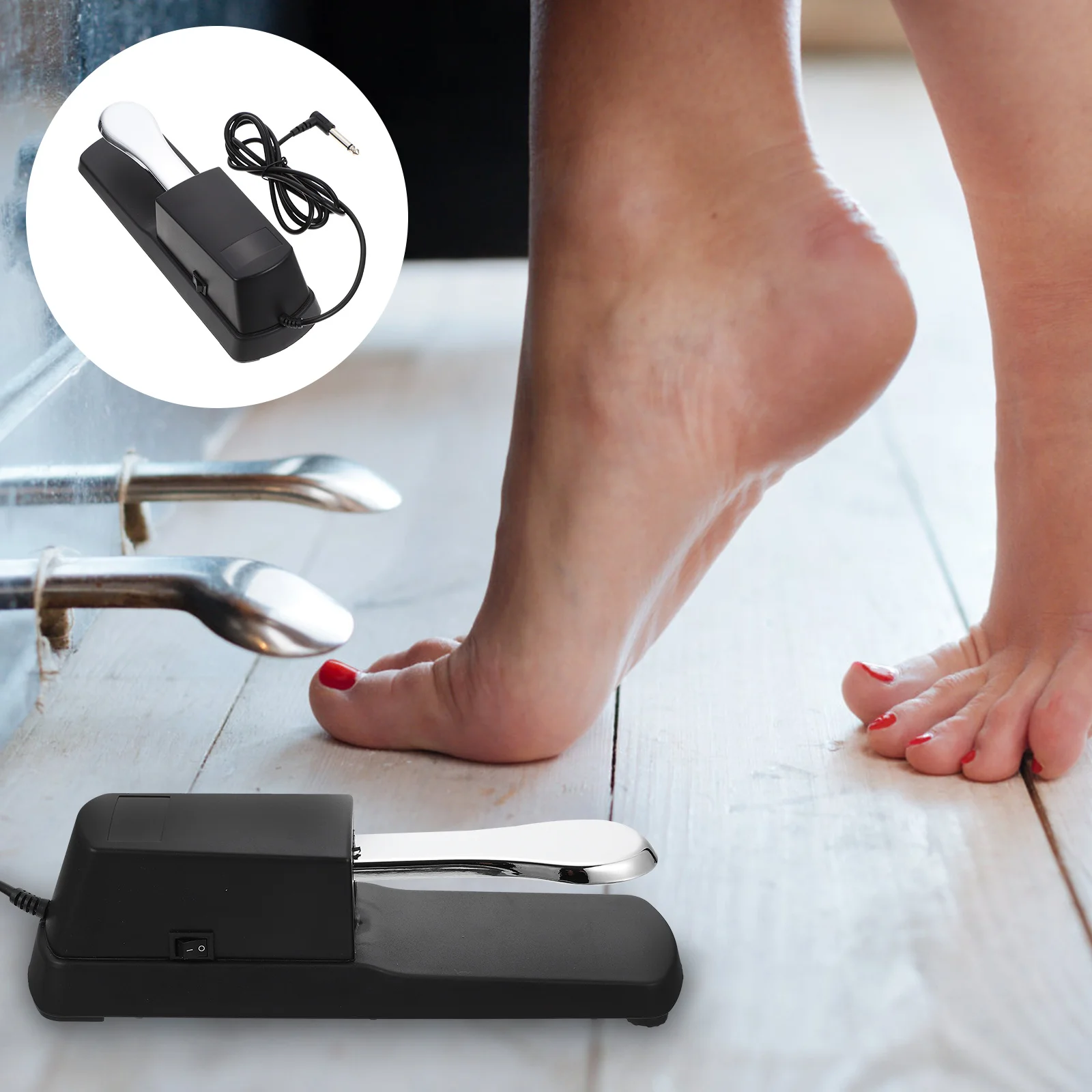 

Portable Electronic Piano Sustain Pedal Multiuse Nonslip Design for Better Playing Effect Electronic Keyboard Sustain Pedal