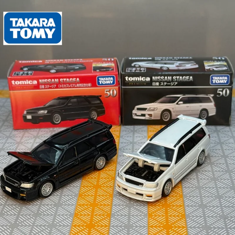 Tomy Tomica - Coche de juguete a escala 1:64, modelo de aleación TP50 Nissan Stagea Station Wagon, adorno coleccionable, regalo de cumpleaños, en stock