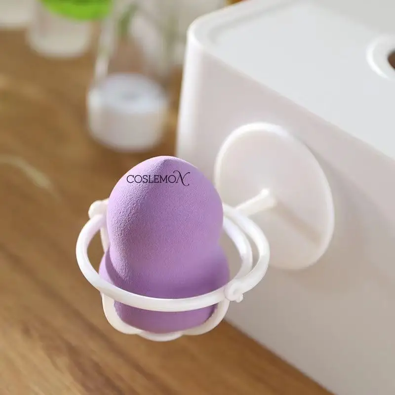 1pcs Makeup Sponge Racks Beauty Egg Stand Foundation Concealer Make Up Sponge Puff Dual Purpose Rotating Storage Holder Tools