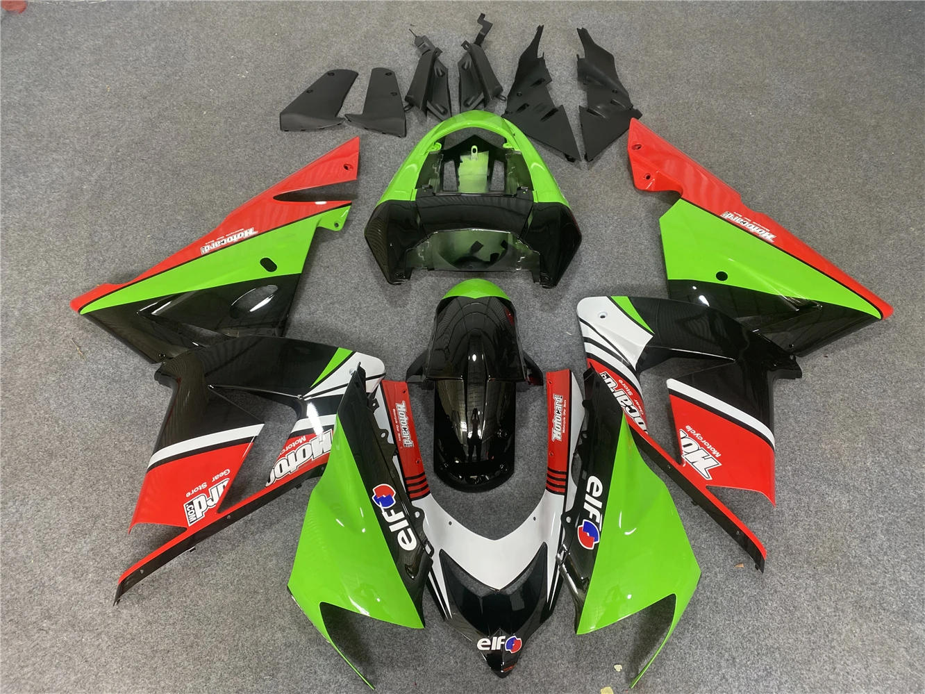 Motorcycle Fairing Kit Suitable for Kawasaki ZX-10R 04-05 Year 10R 2004 2005 Fairing Red Green White Black