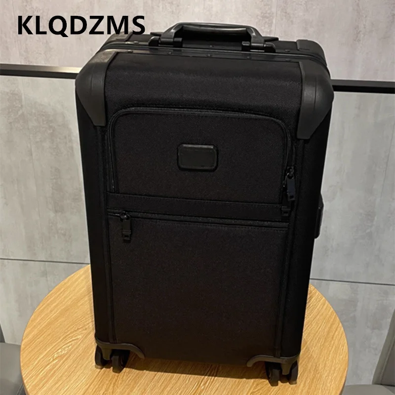 KLQDZMS Cabin Suitcase 20 Inch Oxford Cloth Boarding Box Men's Business Trolley Case 24
