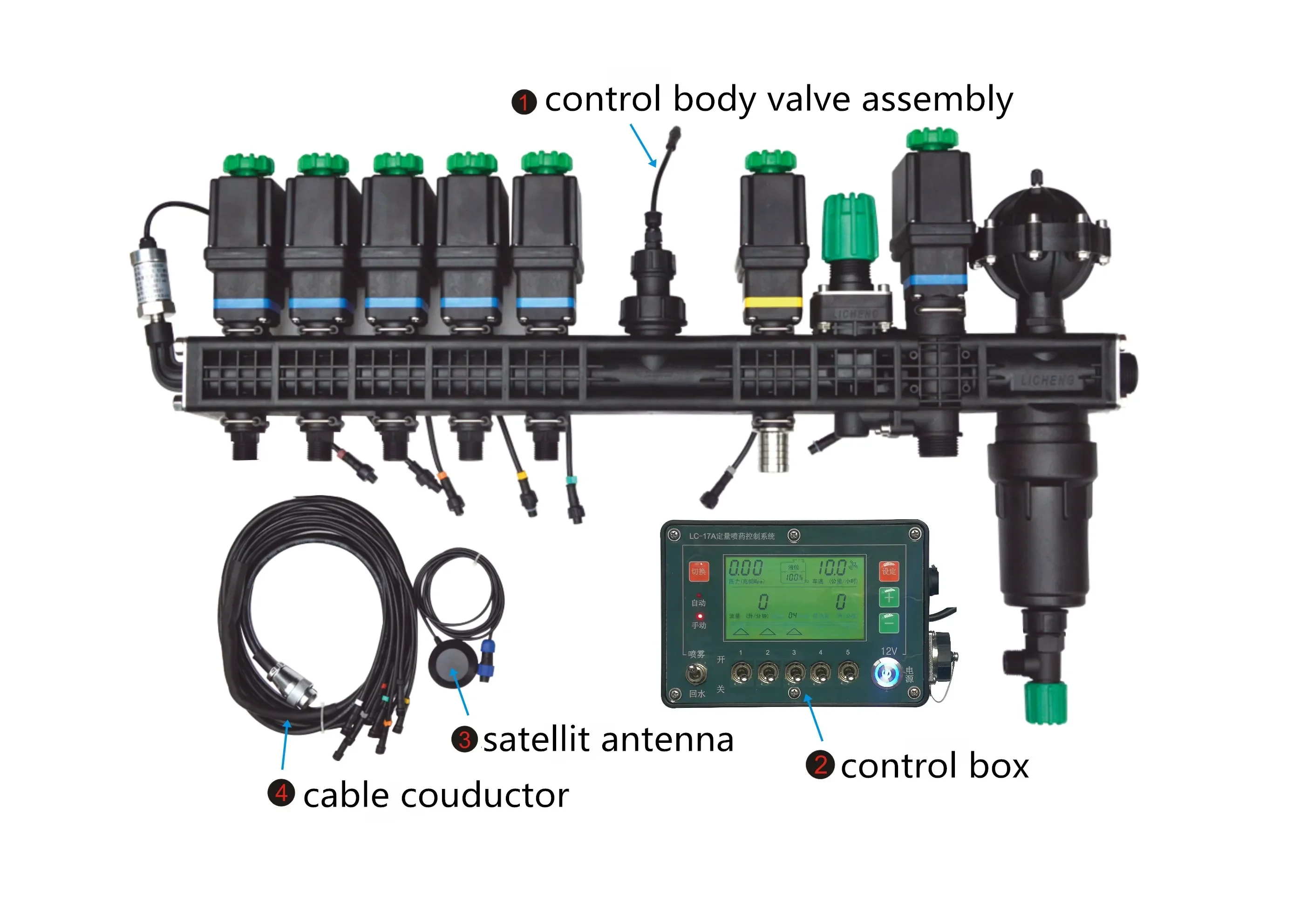 boom tractor sprayer accessories quantitative spraying system control box