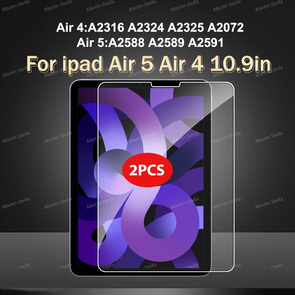 2 stuks gehard glas screenprotector voor iPad Pro Air 13 11 2024 M4 M2 Air 5 4 Pro 12.9 11 M3 M5 2025 2026 folie