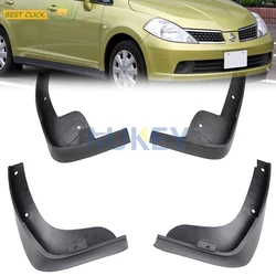 Car Mud Flaps For Nissan Tiida Versa C11 2007-2011 Hatch 2012 Hatchback Latio Splash Guards Mud Flap Mudguards Fender 2008 2009