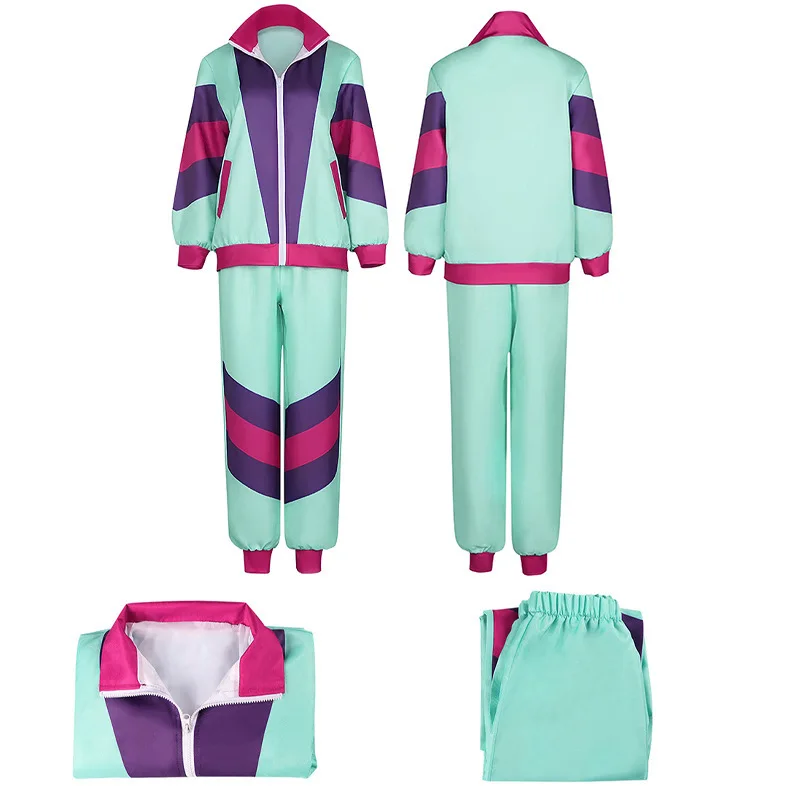

Retro Halloween Trend Sportswear 70/80's Disco Stage Party Two-piece Set