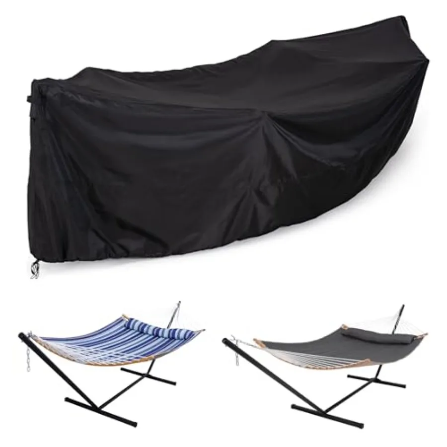 

Thickened Cover for 12FT Hammock Stand 210D Waterproof Cover With Handles and Vents Black