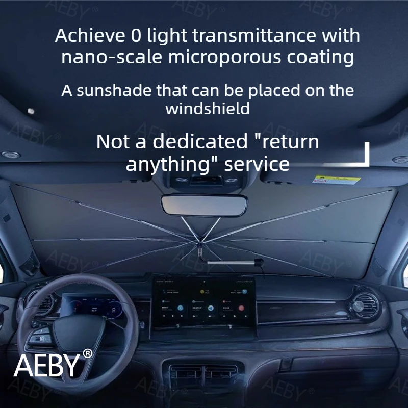 

For Toyota Rav4 2020-2026 Foldable Windshield Sun Shade,windshield parasol,Car front cover accessories,UV protection heat shield