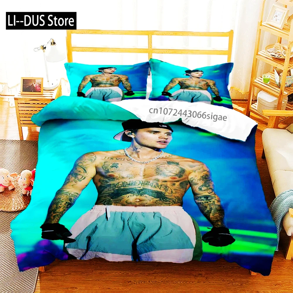 

Singer Justin Bieber Fashion 3D Printed Bedding Queen Bedding Set Customized King Size Bedding Set Soft And Comfortable