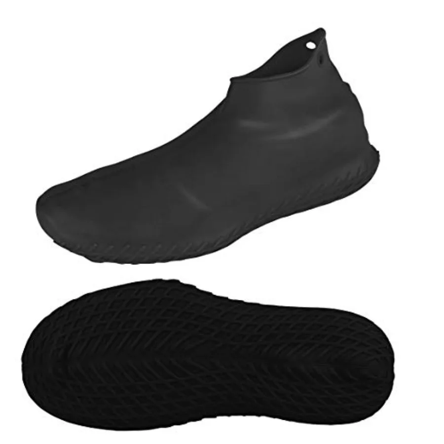 

Reusable Silicone Waterproof Shoe Covers, No-Slip Silicone Rubber Shoe Protectors for,Men and Women