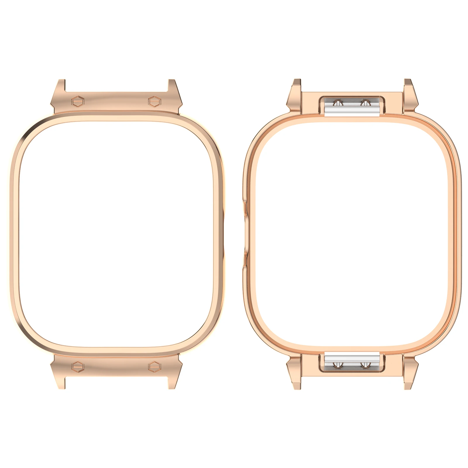 Metal Frame Protector Case Capa Protetora Resistente a Arranhões Manga à Prova de Choque Bumper Adequado para Redmi Watch 4 e Fit, 20mm