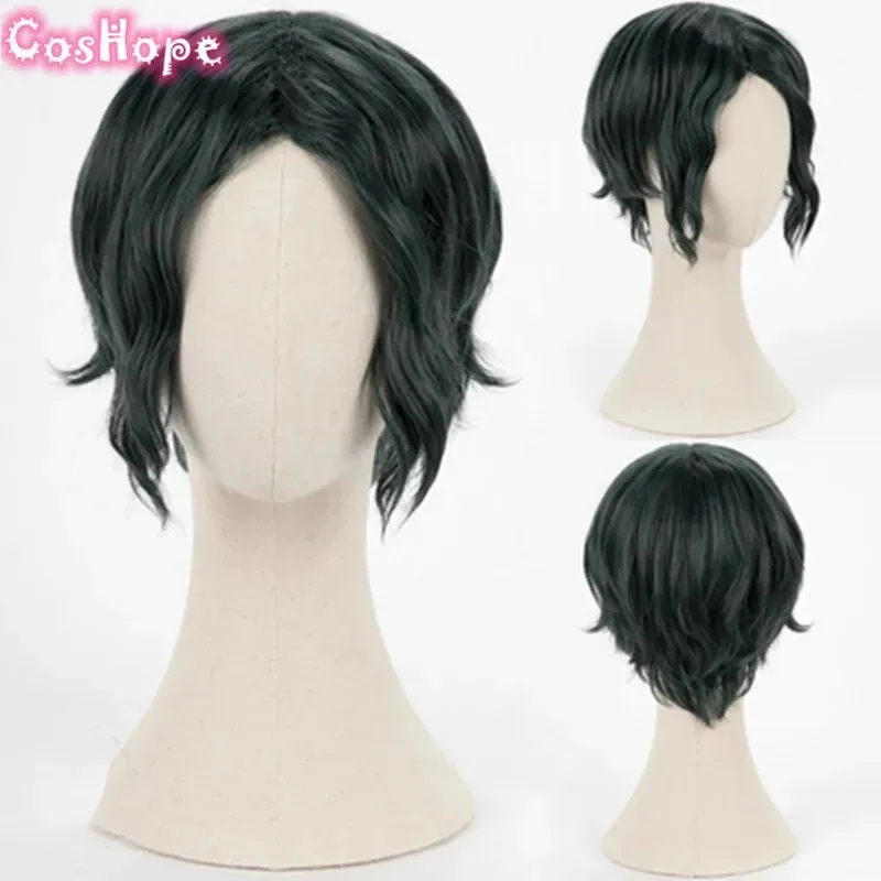 

Парик для косплея Dire Crowley, темно-зеленый парик, аниме, парики для косплея, термостойкие синтетические парики