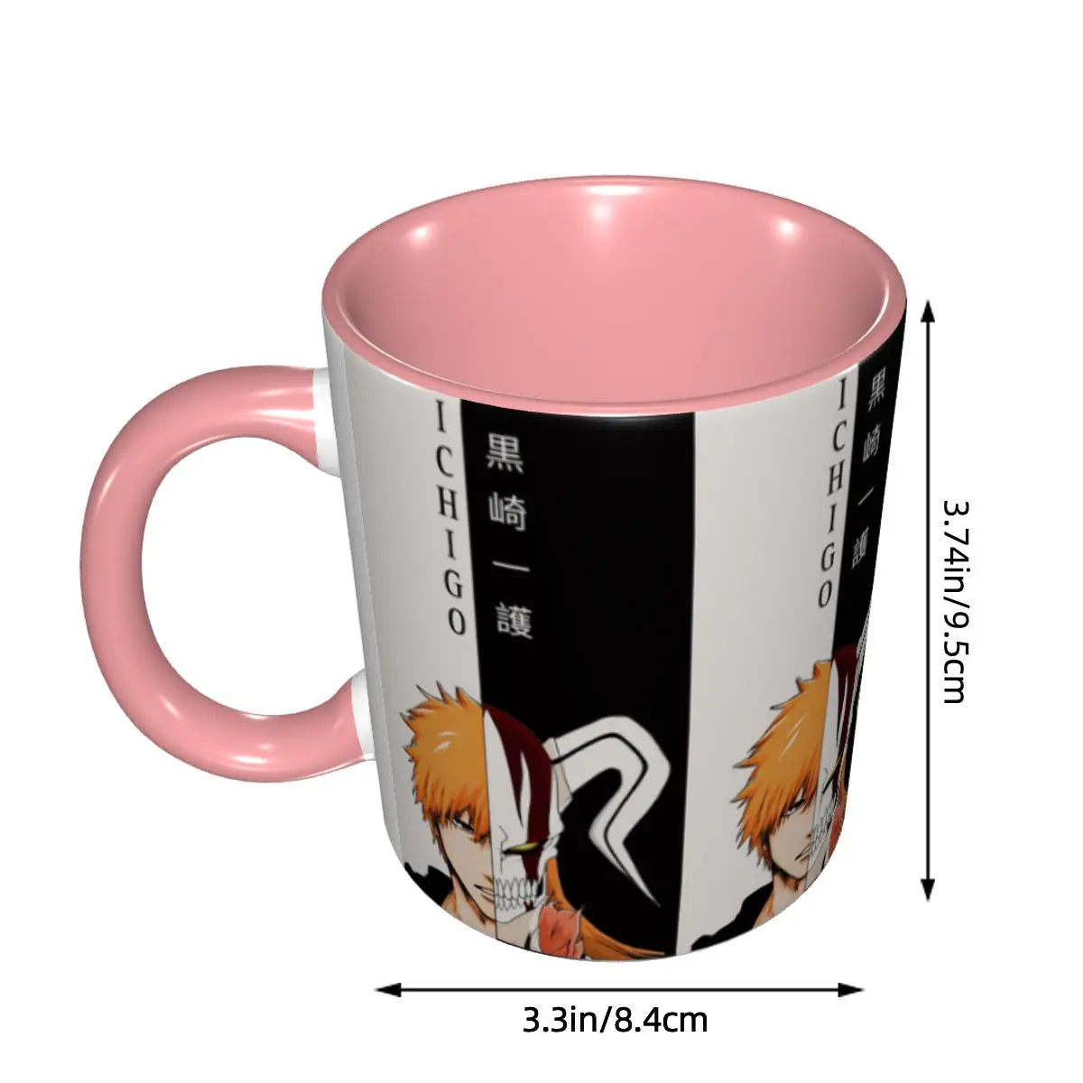 Ichigo Kurosaki Anime Bleach Mug Funny Ceramic Coffee Cups Tea Mugs Milk Cup Drinkware Gift for Friends