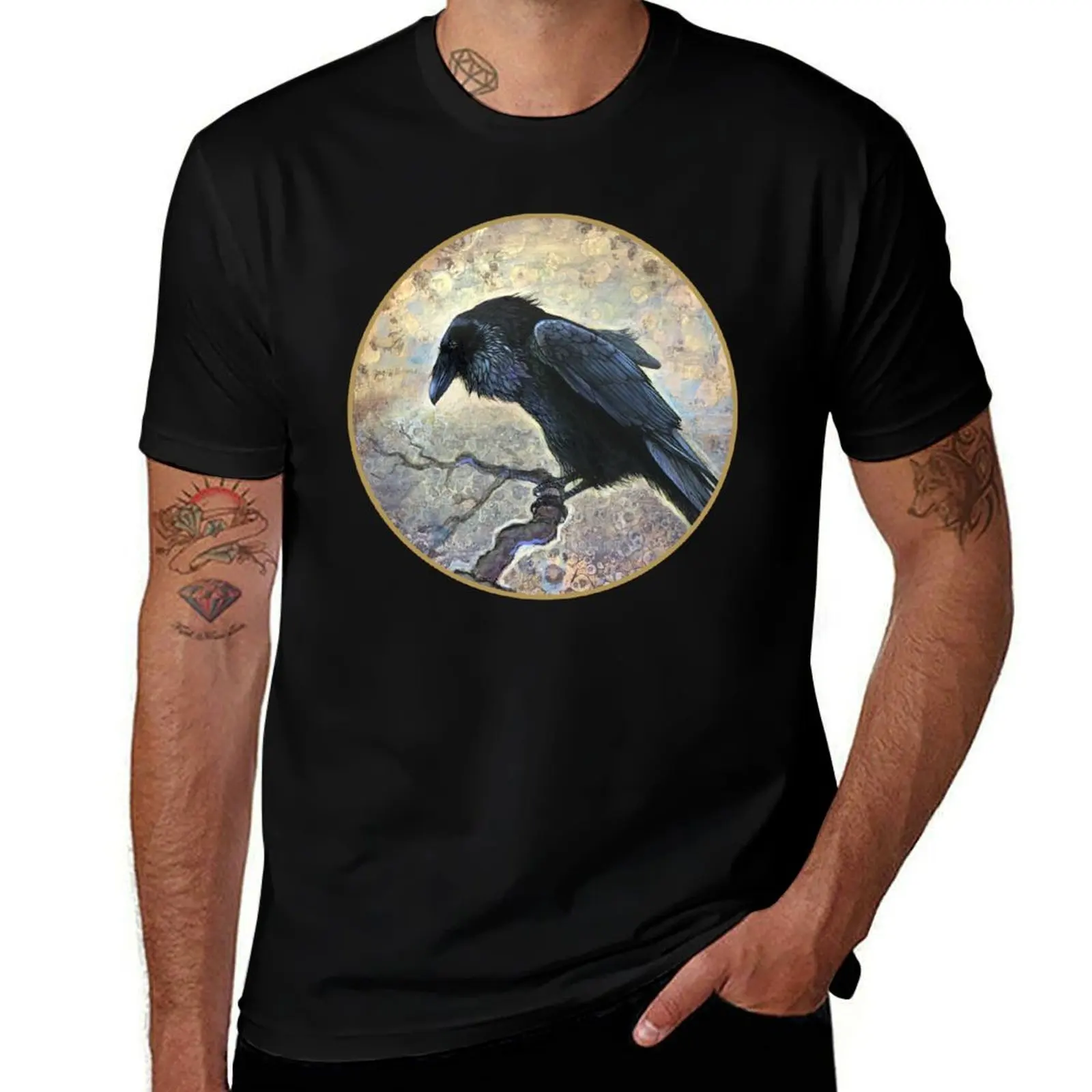 Keeper of Dreams - a Raven Painting T-Shirt customs summer clothes aesthetic clothes mens graphic t-shirts big and tall