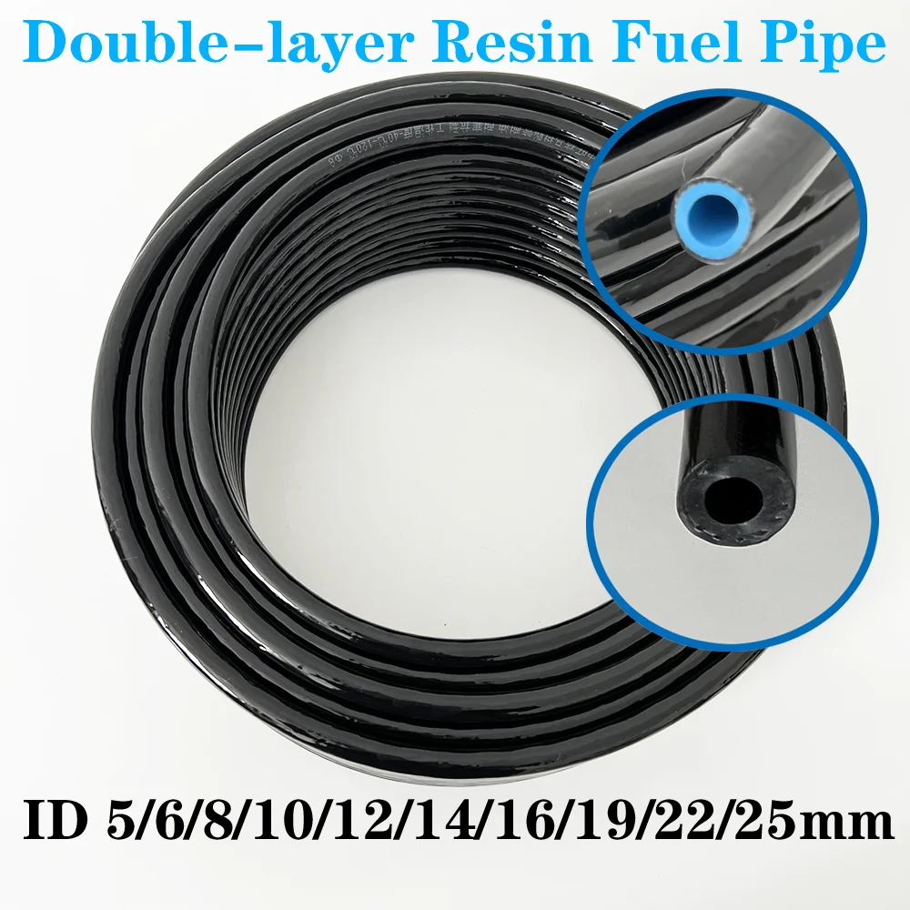 Double-layer Resin Oil PipResistant Fuel  Diesel Hose 6/8/10/12/14/16/19/22/25mm Temperature Pressure Explosion-Proof Fuel Hoses