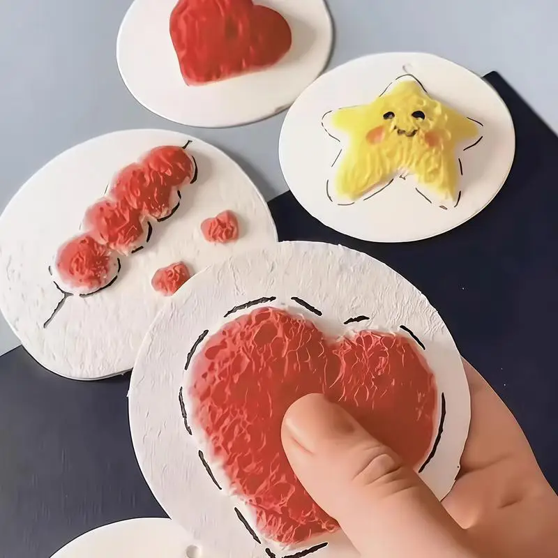 Foam Paint Toy 3D Texture Drawing Toy Handmade Craft Supplies Educational Preschool Learning Activity For Kids Crafts Home