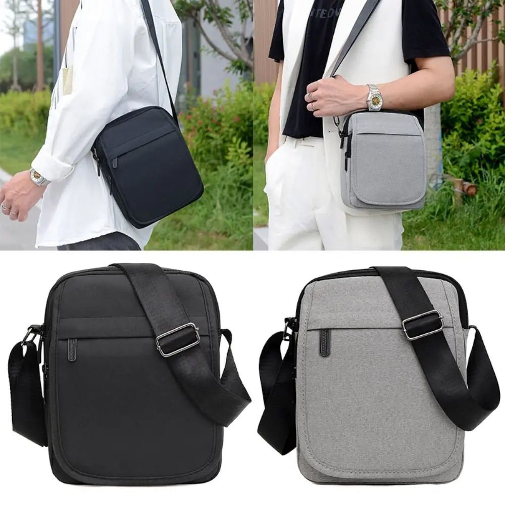 

New Oxford Men Crossbody Shoulder Bag Large Capacity Anti-theft Phone Bag Wear Resistant Multi-layer Business Man Messenger Bag